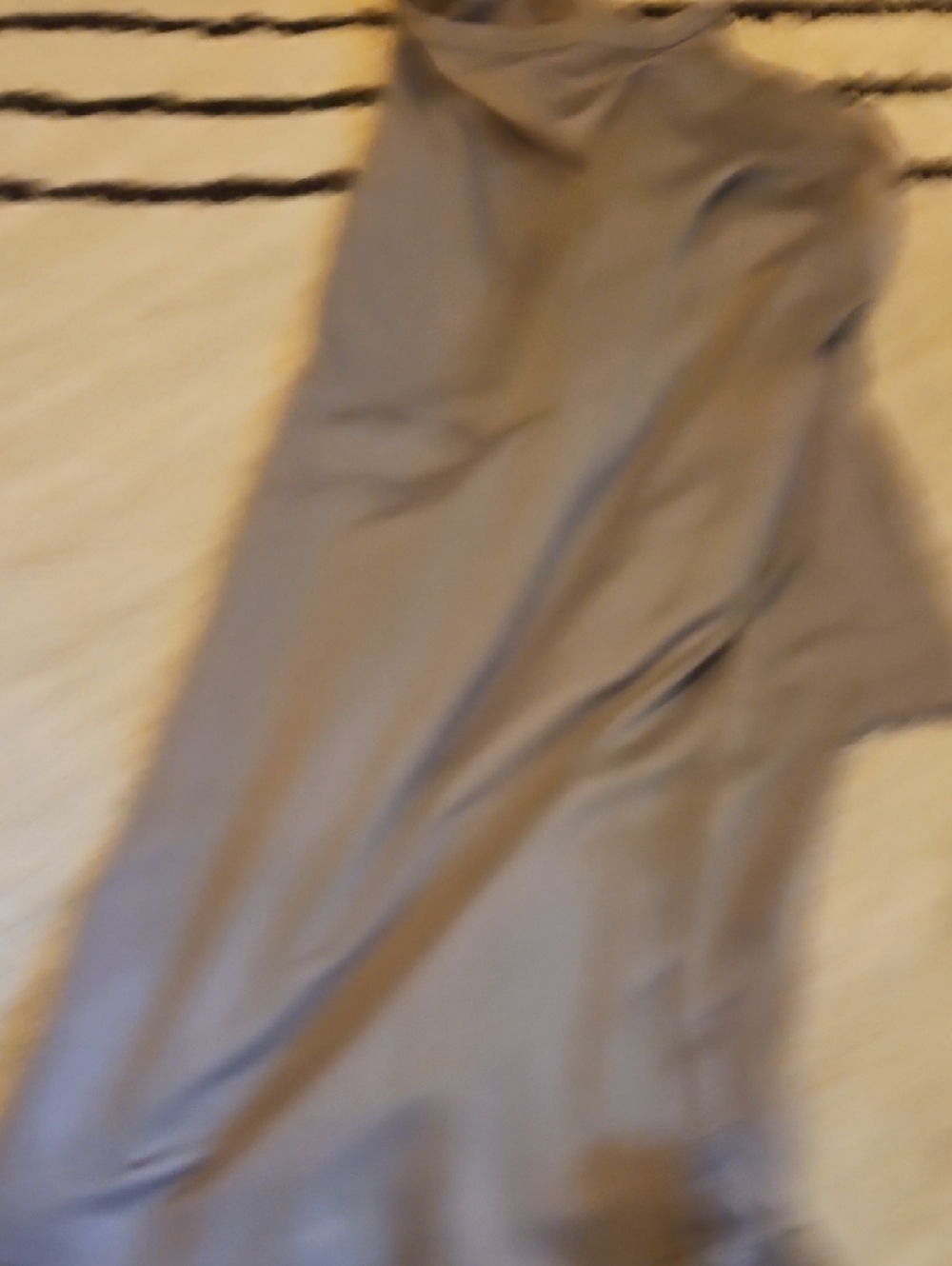 Susan Graver Taupe Long Sleeve Top with Metallic Ring Accent - Picture 5 of 5
